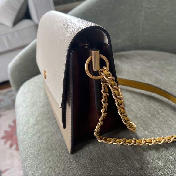 Tory Burch Robinson Convertible Color Block Bag - Picture 8 of 11